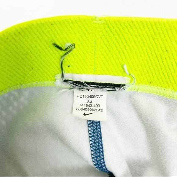 Nike Hyperwarm Blue Printed Training Leggings Sz XS - Picture 5 of 6